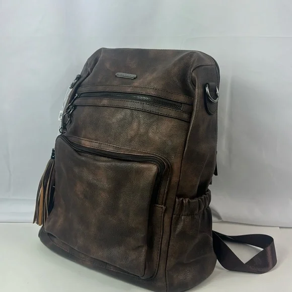 Cluci Travel Fashion Leather Designer Women's Large Backpack - Picture 1 of 16